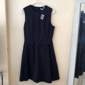 Draper James Navy Dress (Size 6) w/ gold hardware